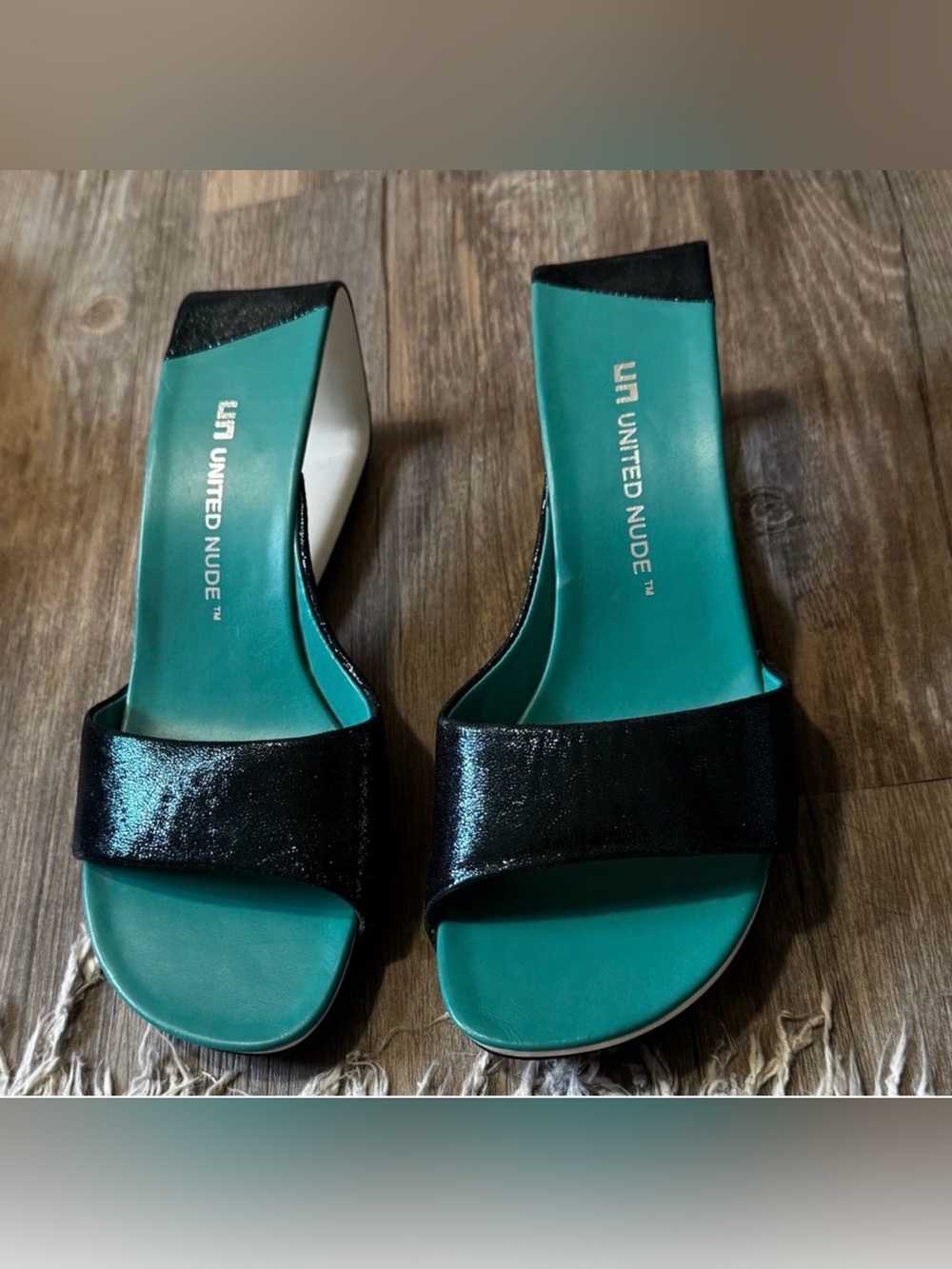 United Nude Teal Möbius Mid Mules